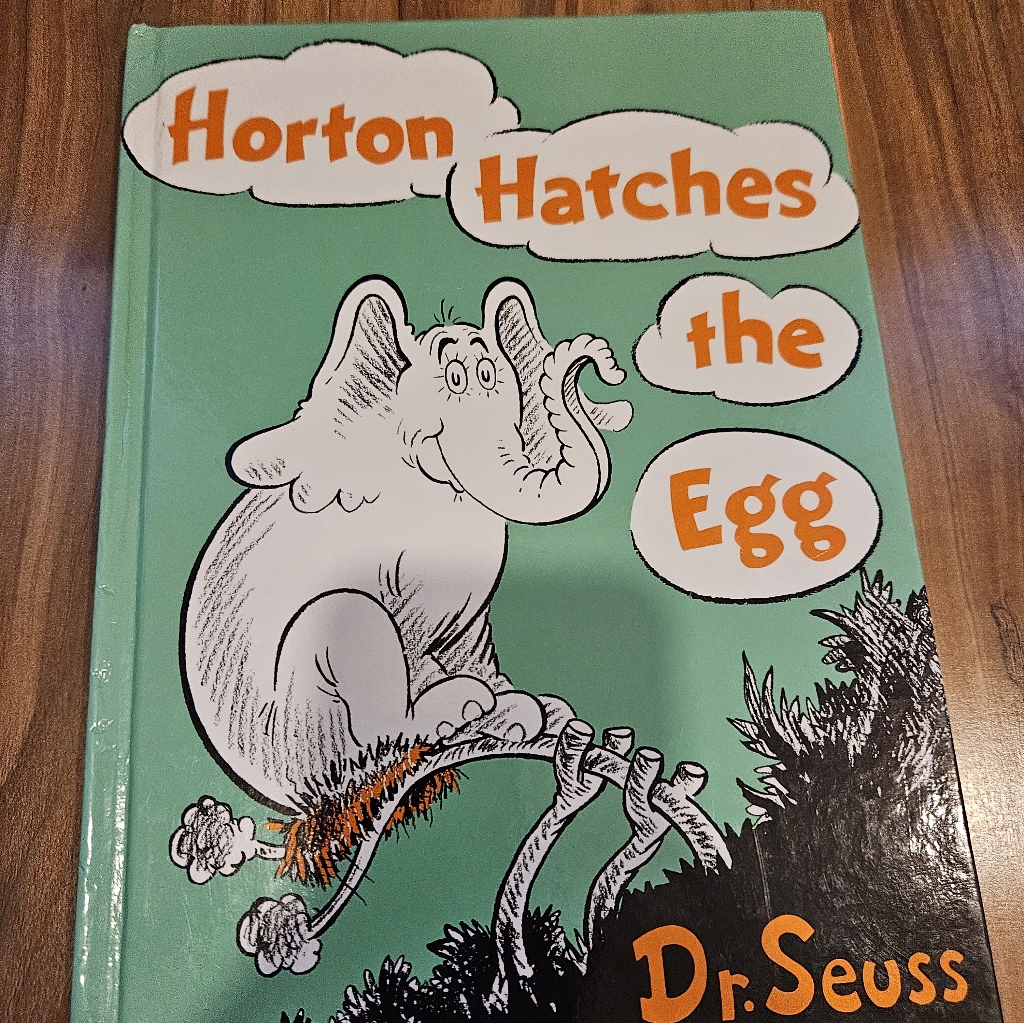 Dr Seuss Green And Orange Horton Hatches The Egg Book